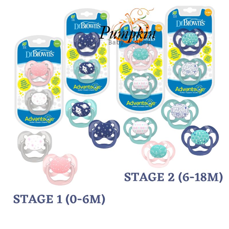 Dr browns Advantage Pacifier - Empeng bayi - Empeng Drbrown