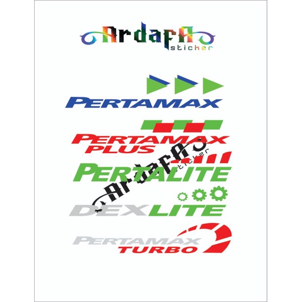 Sticker Pertamax/pertalite/Dexlite sticker cutting motor