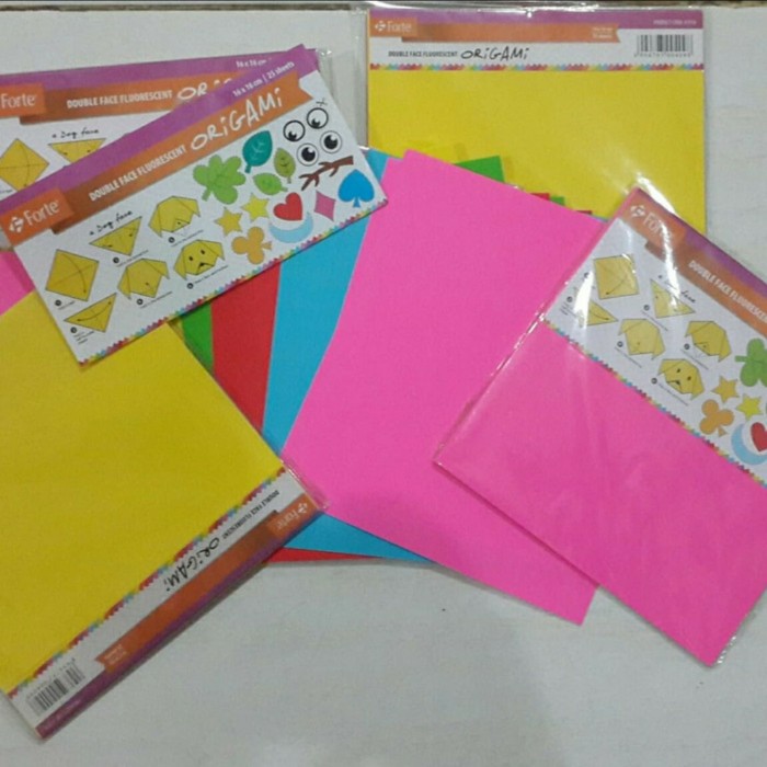 Jual KERTAS LIPAT ORIGAMI 16X16 CM CAMPUR WARNA ASTURO Shopee Indonesia