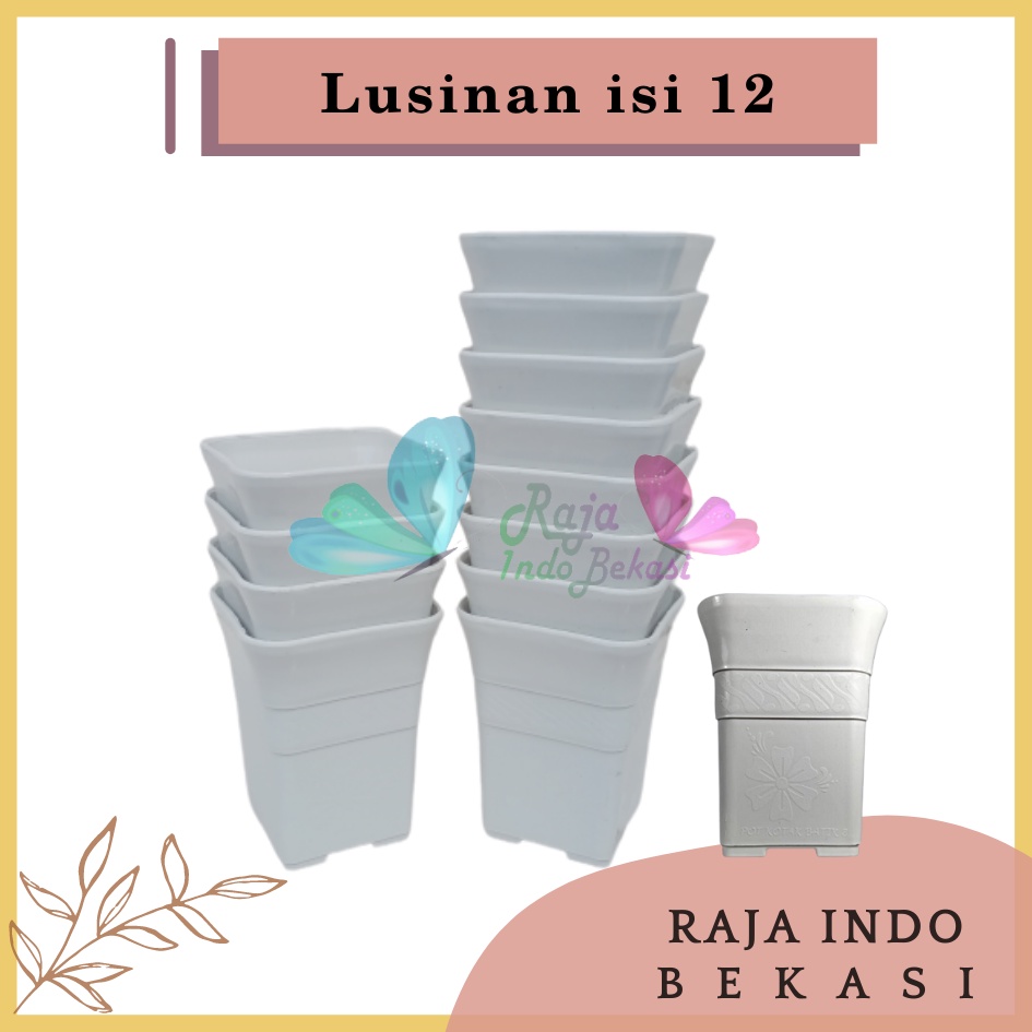 Lusinan Pot Kotak Sofi Batik 8 Cm Putih Tebal Pot Kaktus Mirip Juos Juoss Mini Pot Kotak Tinggi 8 10 Cm Putih Bunga Artificial