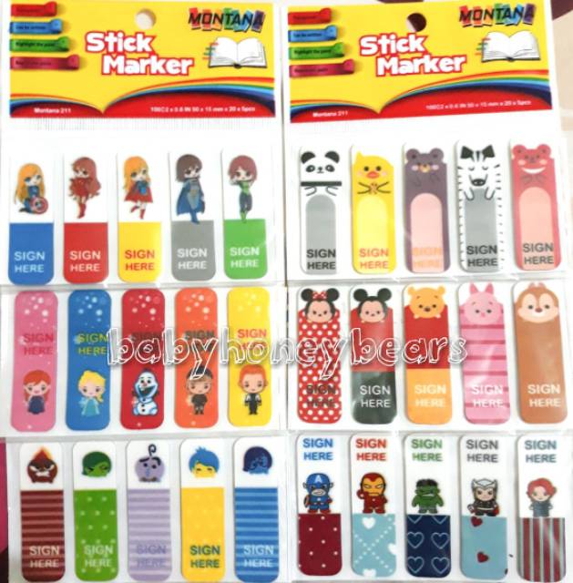 

Stick note/Memo tempel Montana karakter