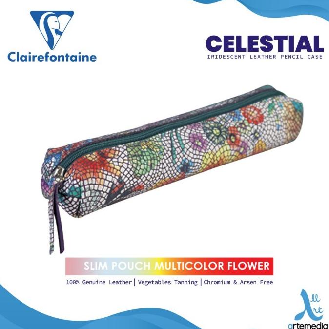 

TEMPAT PENSIL CLAIREFONTAINE CELESTIAL SLIM POUCH LEATHER PENCIL CASE FVD643621