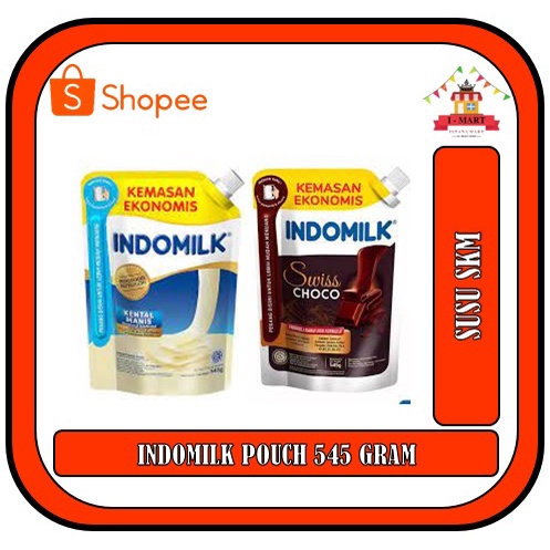 

INDOMILK Susu Kental Manis 545 gr Kemasan Pouch PUTIH COKELAT