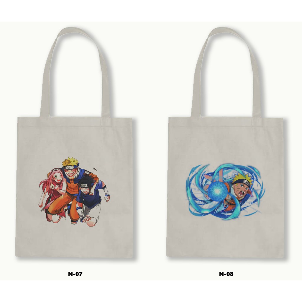 TOTE BAG BLACU  - NARUTO