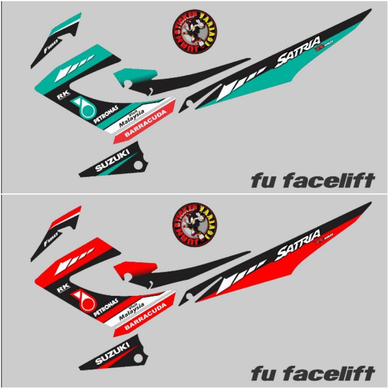 STRIPING SATRIA FU 150 FACELIFT STIKER FU NEW 2013 2014 2015 VARIASI PETRONAS