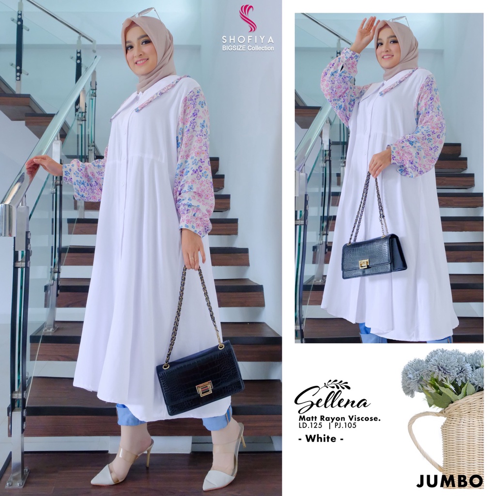 Sellena Long Tunik Jumbo Original by Shofiya Solo