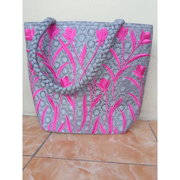 tas tulip bordir/bordir tasikmalaya