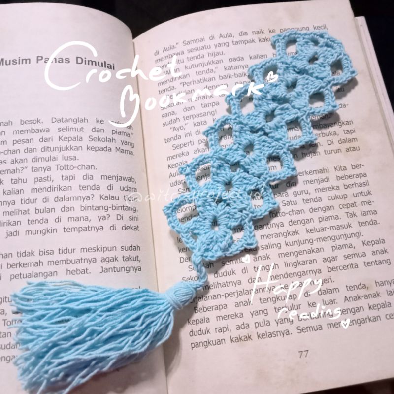 

WITRI'S PROJECT Pembatas Buku Rajut Bookmark