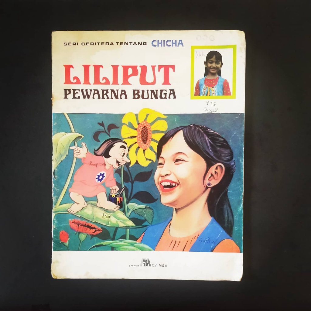 Buku Anak Langka Seri Ceritera Tentang Chicha Liliput Pewarna Bunga