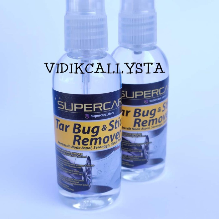 Supercarz Tar Bug &amp; Sticker remover pembersih Noda Aspal mobil Motor