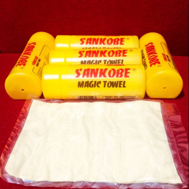 KANEBO CHAMOIS 31cm x 29cm MOTOR MOBIL LAP BERIKUT BOX SERBAGUNA MAGIC TOWEL BEST POLISH EFFECT