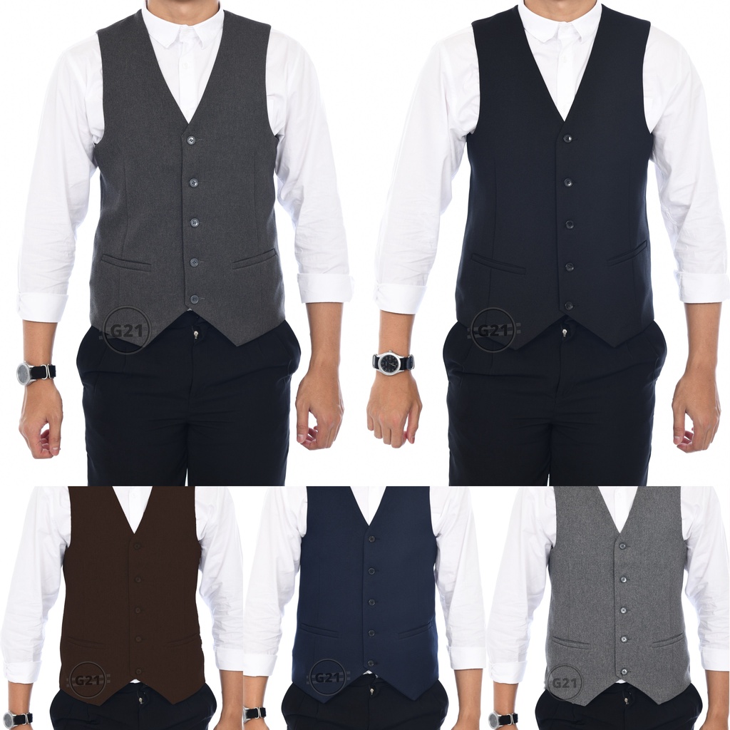 Rompi Vest Jas Pria Formal Hitam Slimfit Kerja Kantor Premium High Quality Rompi Pria Formal Rompi Vest Pria Formal Rompi Jas Pria Rompi Formal Rompi Kerja Rompi Hitam Vest Hitam 01