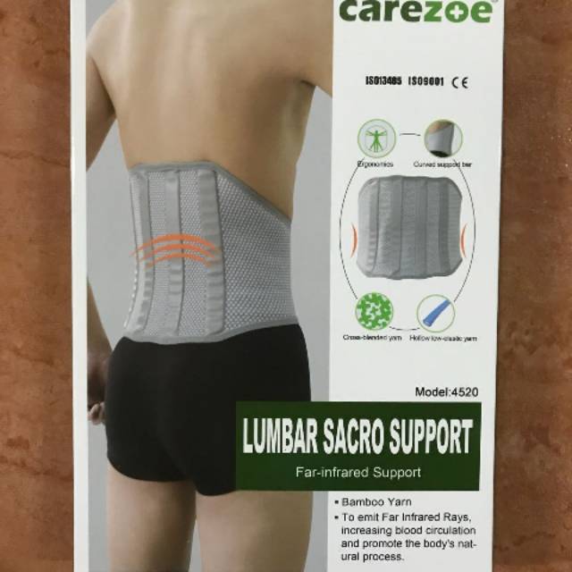 Lumbar Sacro support/Penyangga Pinggang infared /carezoe 4520/SM 4520