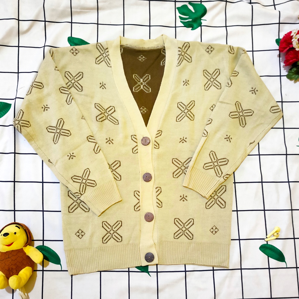 TokoMilkan - Cardigan Rajut KYOMI BATIK Wanita Dewasa PREMIUM