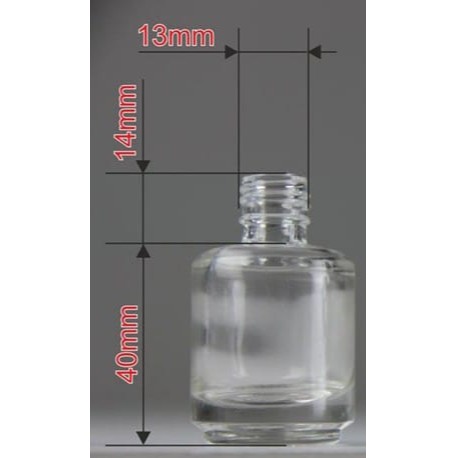 Botol Kutek Kosong 14ml Empty Nail Polish Bottle