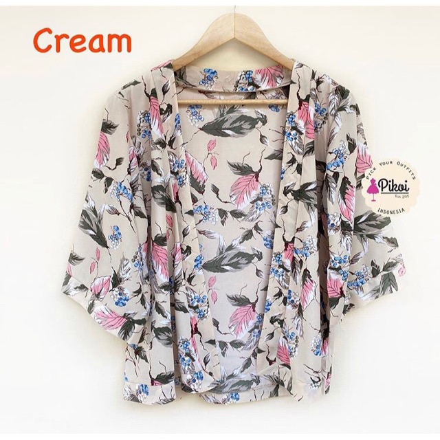 Cardigan wanita murah / cardigan pantai lucu / cardigan satin murah / cardigan hawaii summer lu 2240