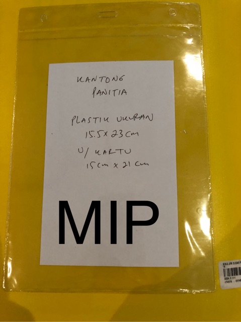 Kantong SPP/kantong PLN/sampul dokumen/plastik SPP/kantong panitia besar uk 15 x 21/sampul kartu