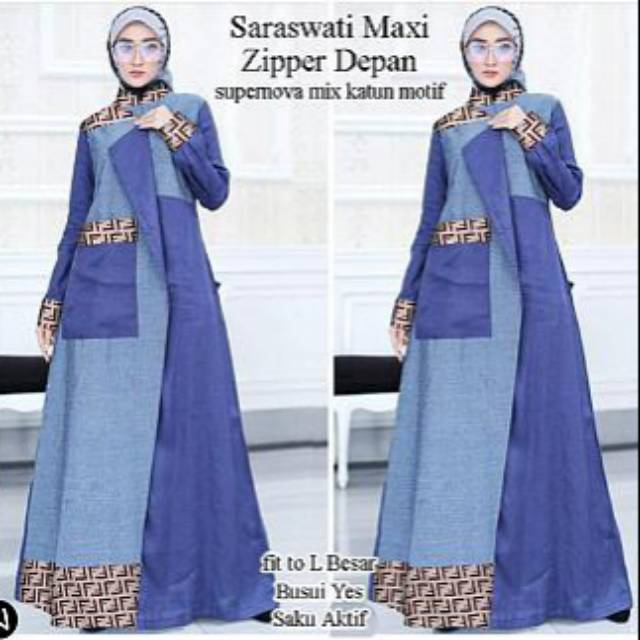 CTN Baju muslim maxi SARASWATI best seller