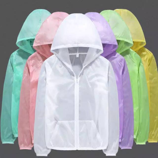 New Jacket Hoodie Pria Wanita Tidak Tebal Polos Jaket Olahraga sepeda lari Outdoor unisex Premium