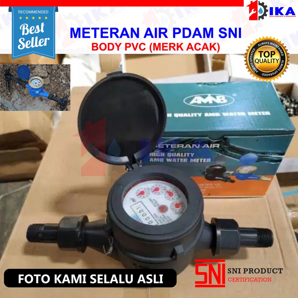 Meteran Air Besi SNI AMNB MIR / Meteran Air PAM Body PVC SNI IMD