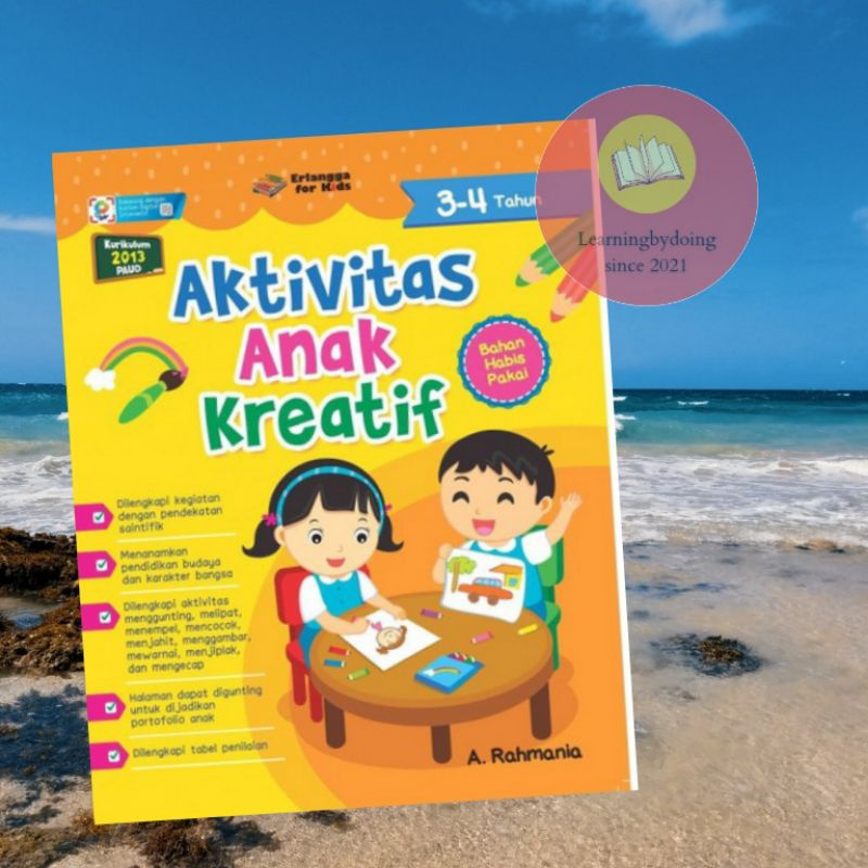 AKTIVITAS ANAK KREATIF USIA 3-4 TH ORIGINAL ERLANGGA