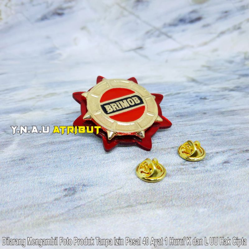 ATRIBUT POLISI PIN BRIMOB POLRI / ATRIBUT POLISI PIN RODA BRIMOB POLRI