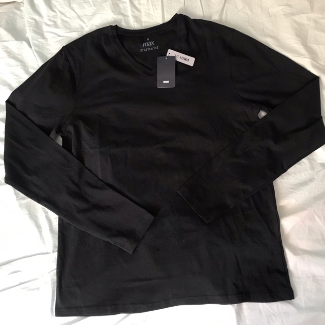 T-shirt Max Fashion Kaos Pria Lengan Panjang