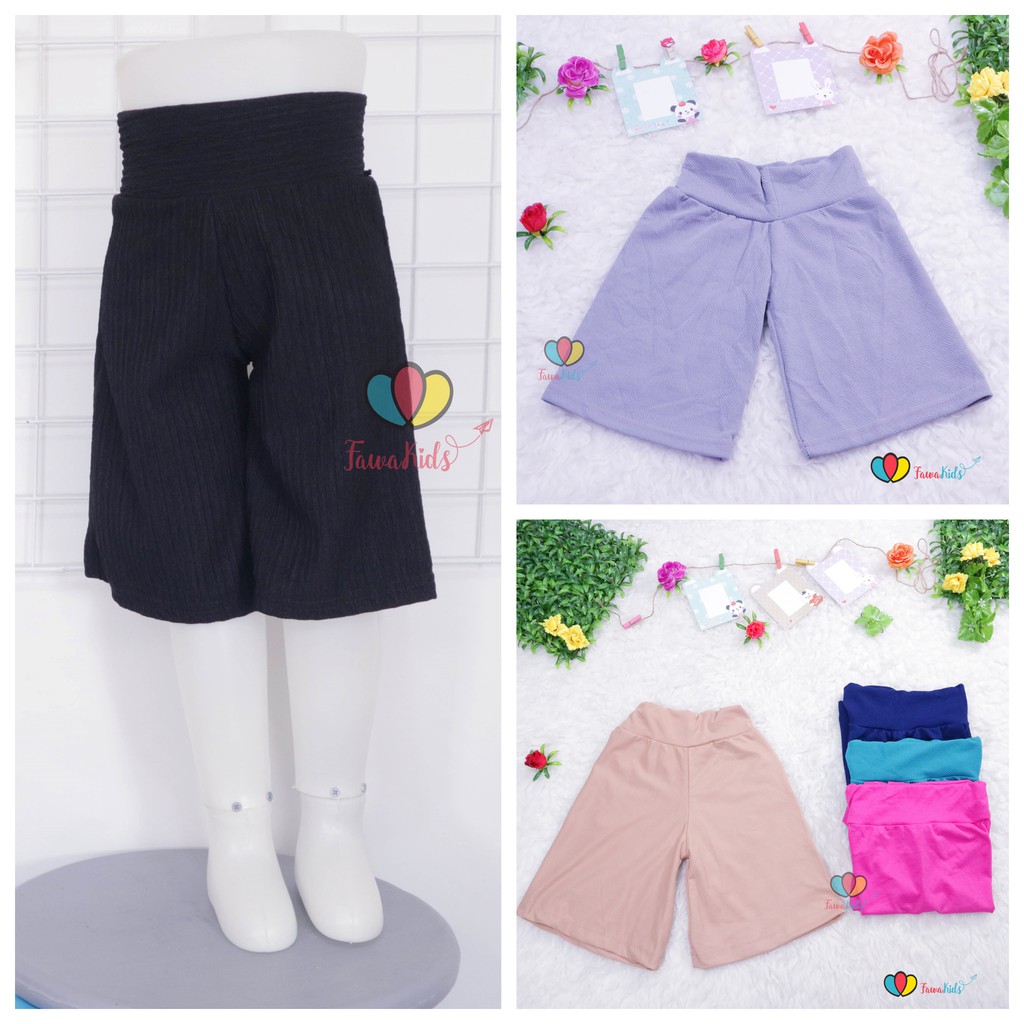 Kulot Polos Uk 2 3 Tahun Celana 3per4 Anak Perempuan Kulot Polos Uk 2 3 Tahun Celana 3per4 Anak Perempuan