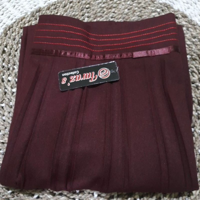 ROK KANTOR bahan katun tebal/Size M,L XL, XXL,XXXL.-Maron