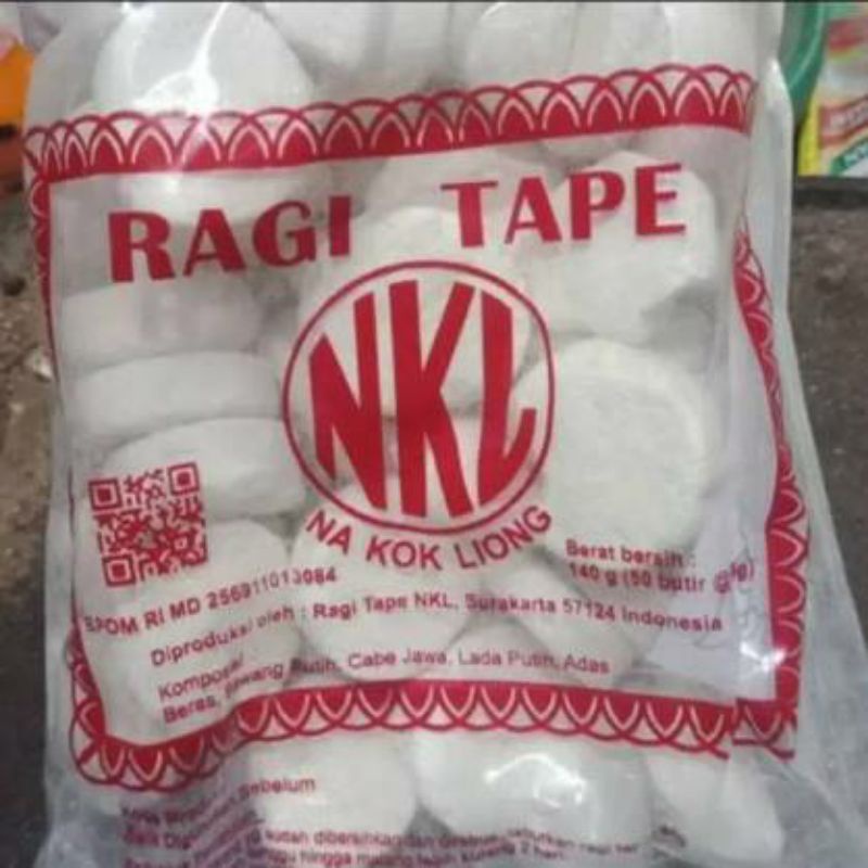 

50 BUTIR RAGI TAPE NKL