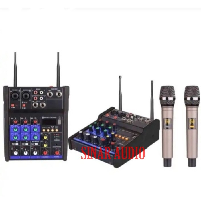 Mixer Mic Wireless YAMAHA G4  4-Channel Paket with 2 Mic Wireless