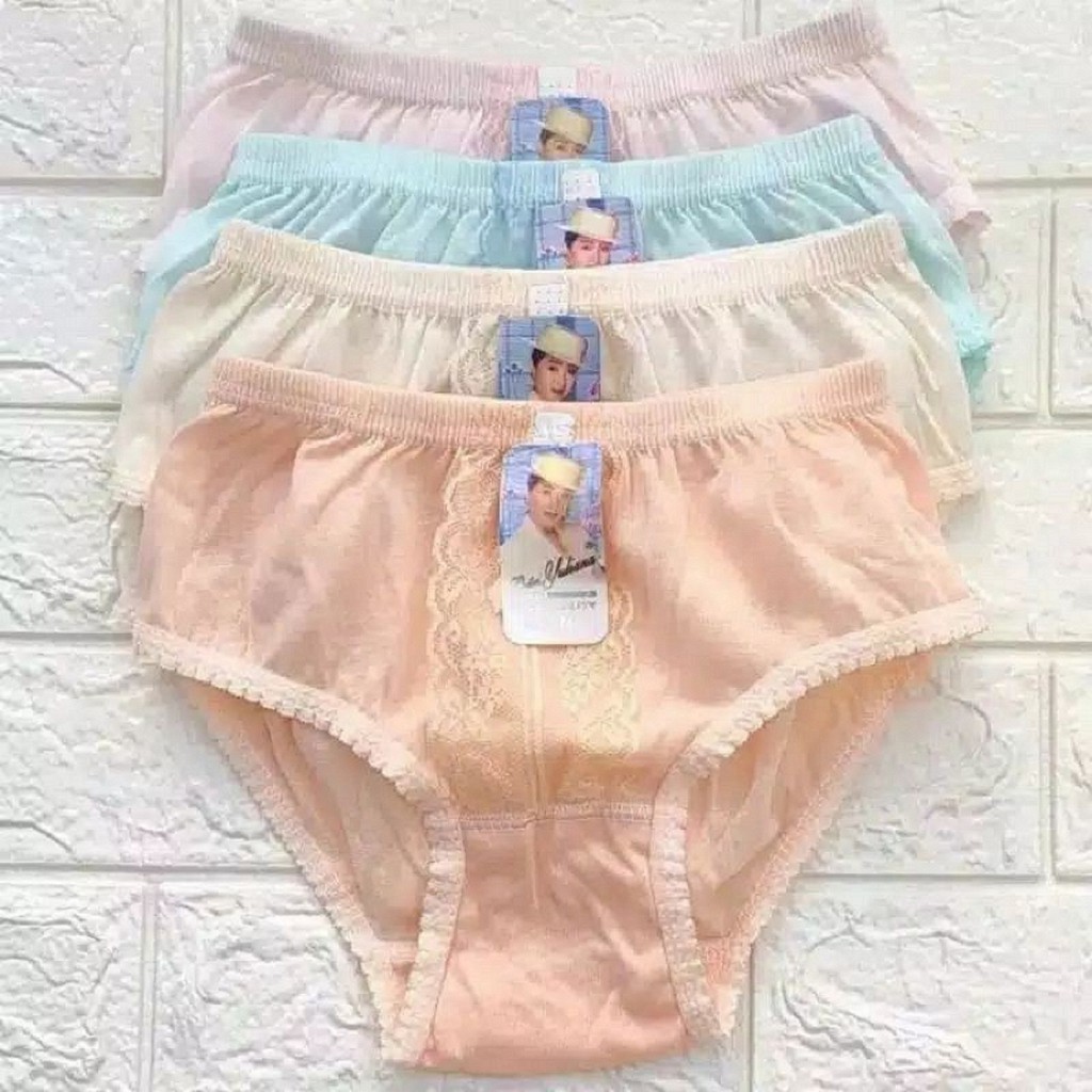 12 PCS (1 LUSIN) CELANA DALAM WANITA LUSINAN PUTRI YULIANA SIZE M-L-XL-3L-4L CD UNDIES WANITA MURAH