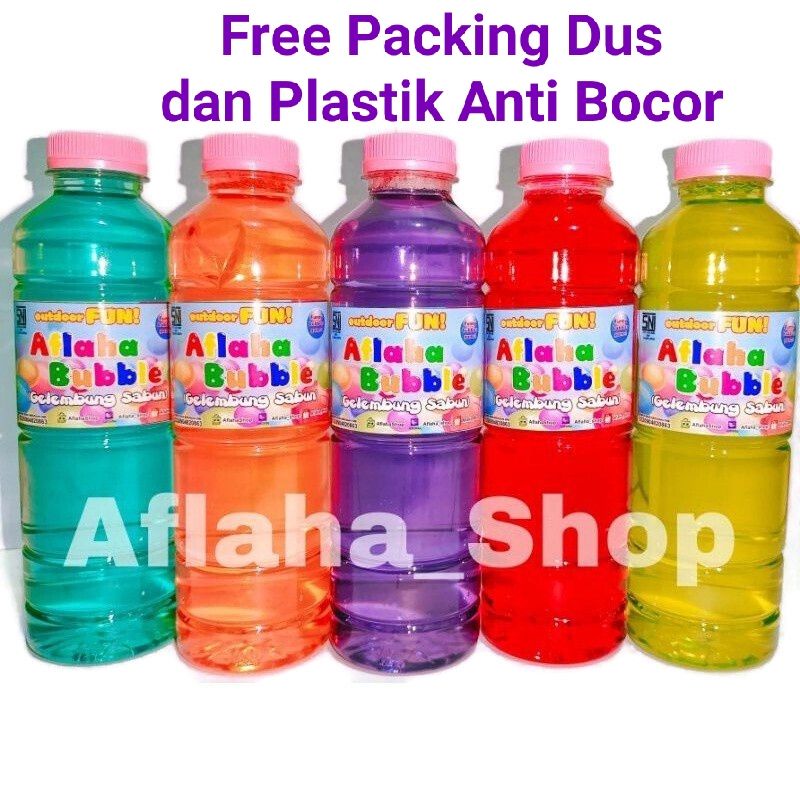 Aflaha Bubble - Isi Ulang Gelembung Balon Sabun /Refill Gelembung Sabun / Balon Bubble 350 Ml