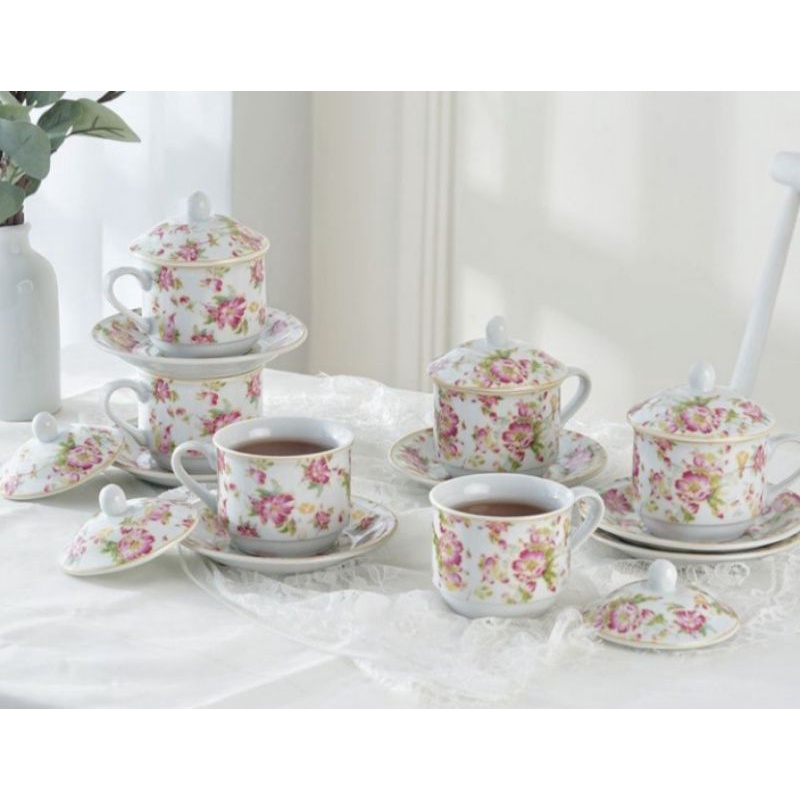 Cangkir set + tutup keramik vicenza y/ya 85