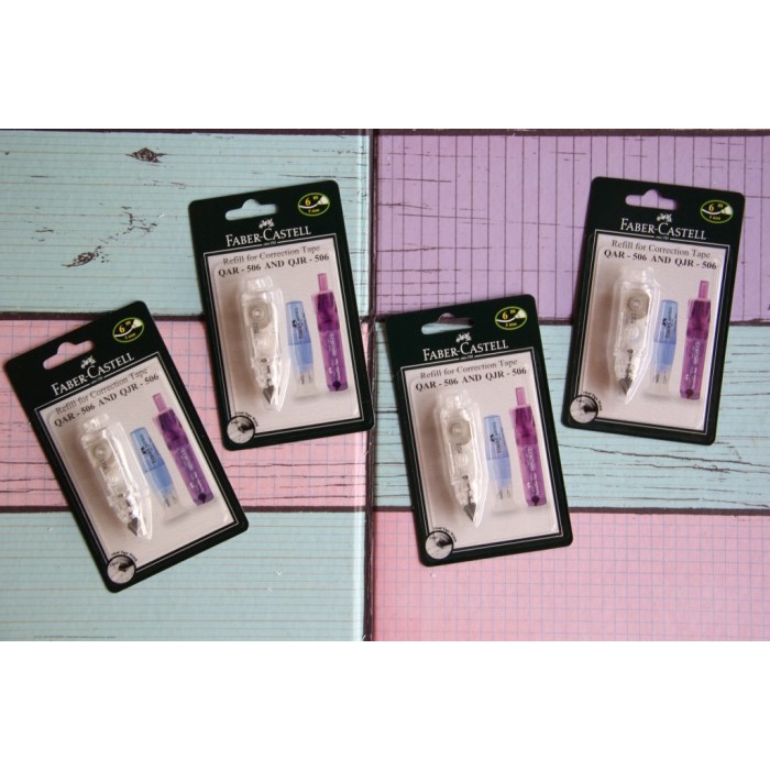 

Gaya Refill Correction Tape Faber Faster 6 M Qjr-506 Murah