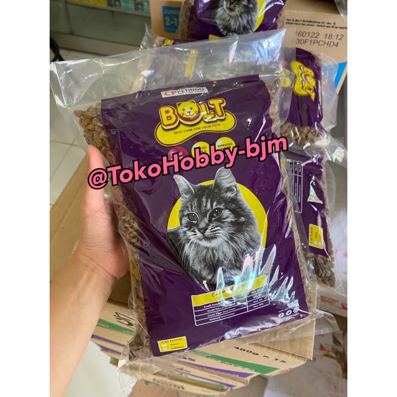 bolt 1kg   makanan kucing dry food cat pakan 1 kg adult