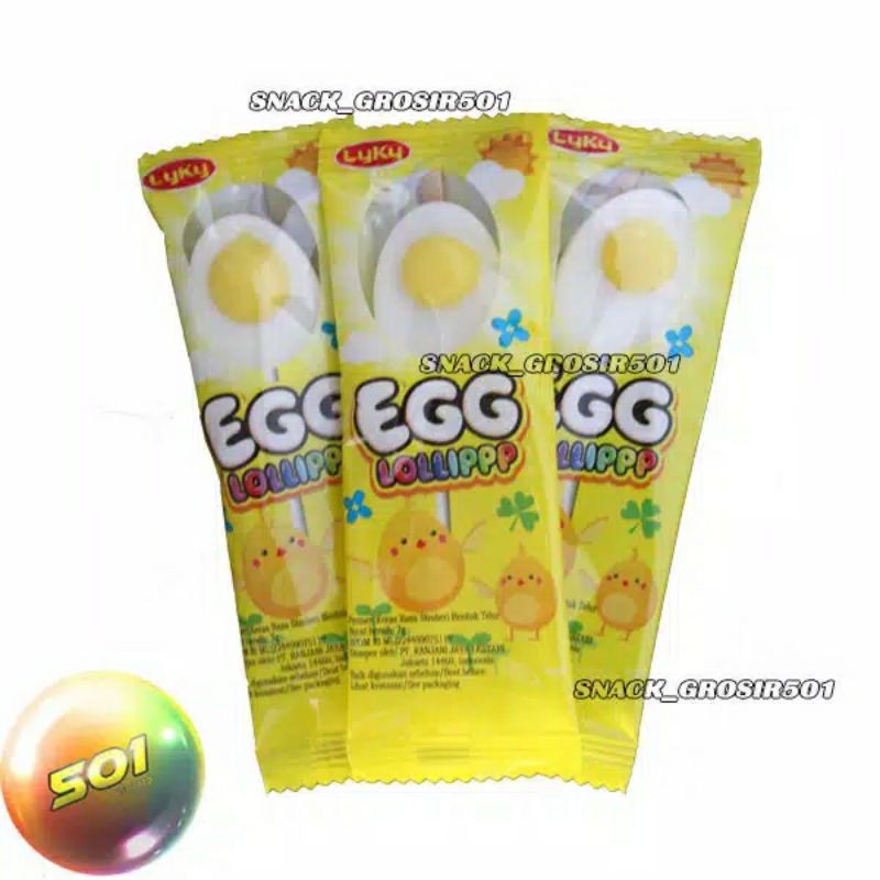 

permen egg lolipop isi 24