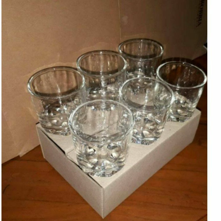 6 pcs Gelas Sloky Gelas Shot Gelas Mini Gelas Kecil 6 pcs Gelas Sloky Gelas Shot Gelas Mini Gelas Kecil