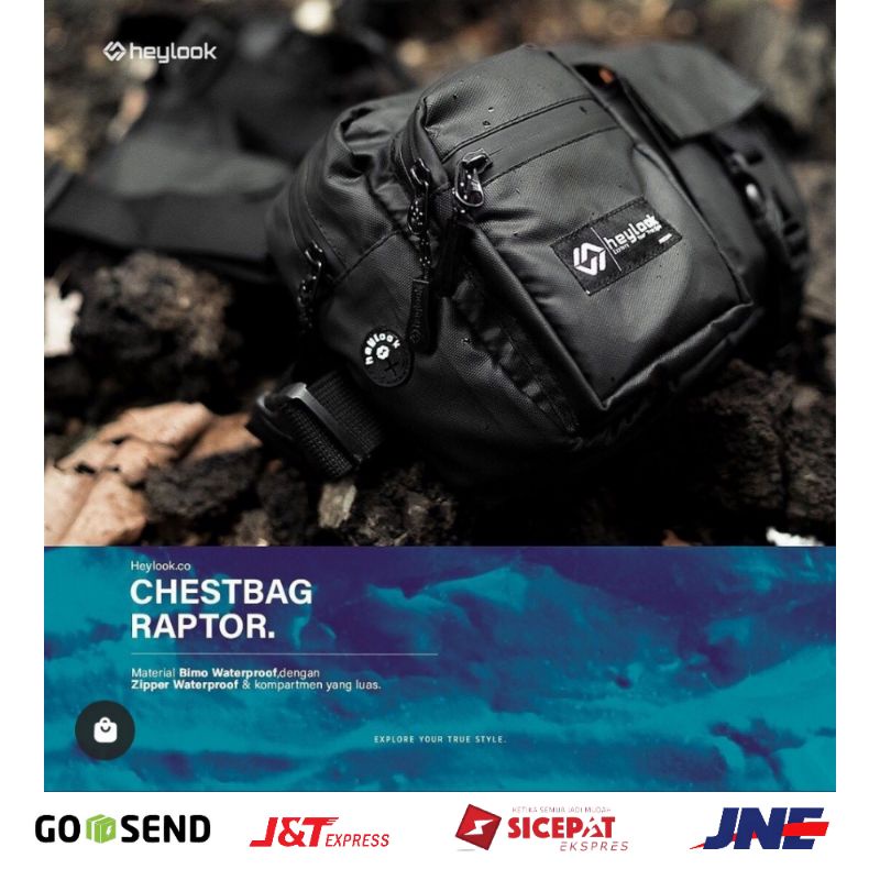 HEYLOOK ID - Chest Bag Pria RAPTOR Waterproof