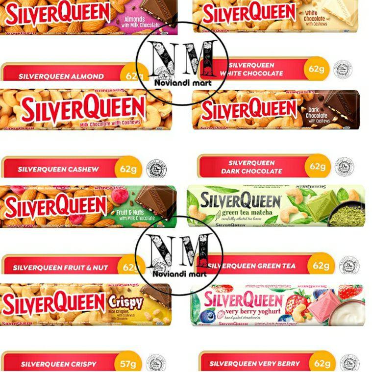 

[PRODUK C6HKU] Silverqueen Mete 58gr/58gram /Silverqueen 58/ 65/62/62gram ZQR