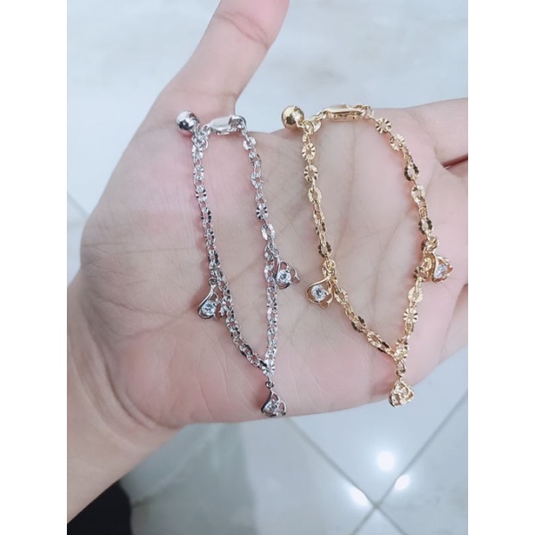 gelang perak asli silver925 lapis emas/gelang nori ukir anak+mainan mp1 /gelang fashion anak