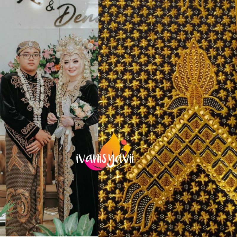 Sepasang Jarik Pengantin Prodo - Motif Truntum Manggar