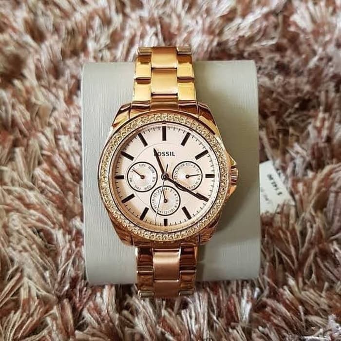 jam FOSSIL Janise rose Gold Rosegold BQ3316 original