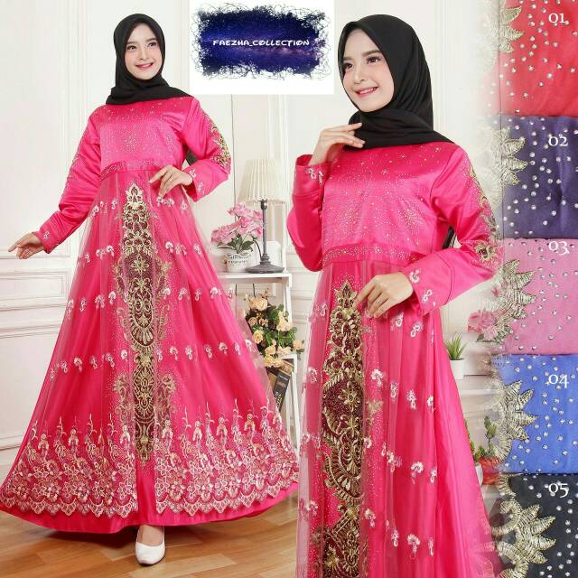 Gamis saten bridal