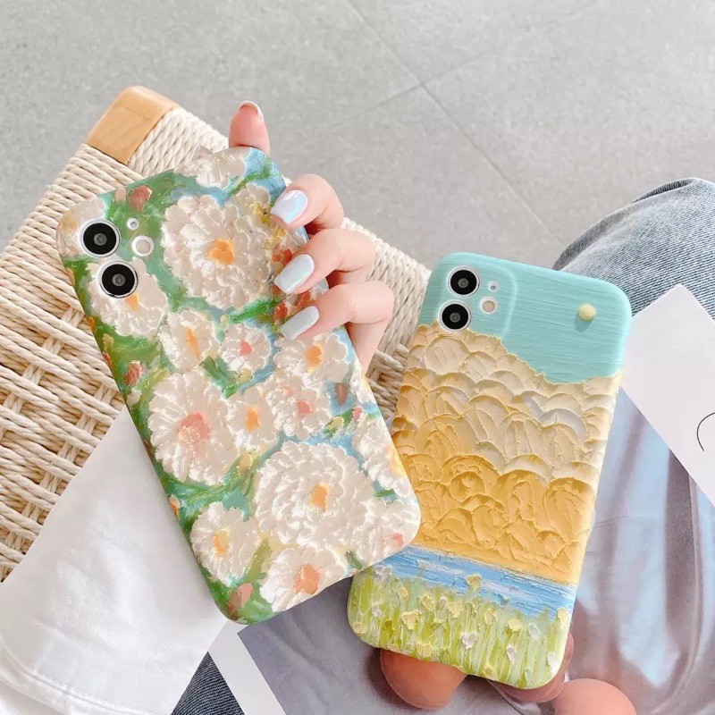 

Watercolor Painting Lukisan Cat Air Flower Bunga Softcase iPhone 7/8/+/SE 2020/X/Xs/XR/11/Pro/Max