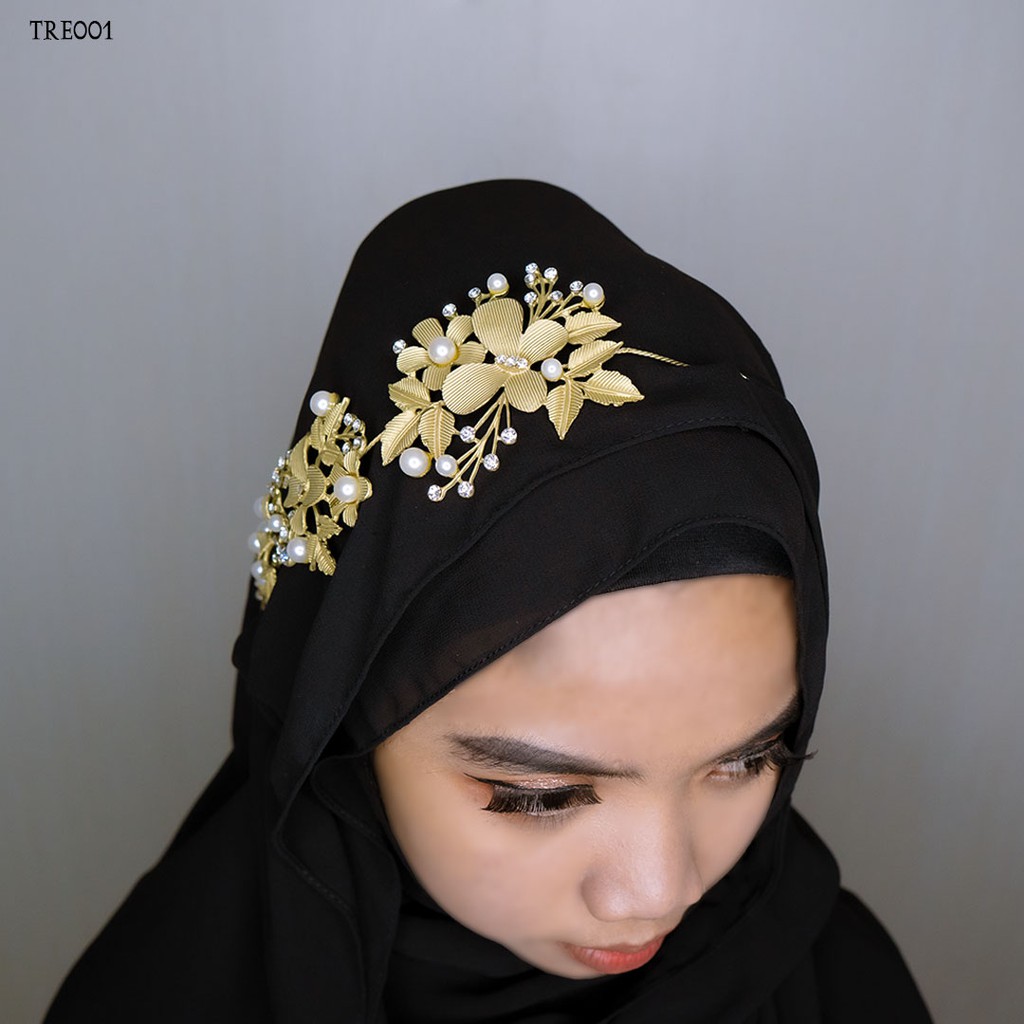 [BARANG TERMURAH] PREMIUM SATU TIARA HIJAB ASESORIS FASHION WOMEN TRE001