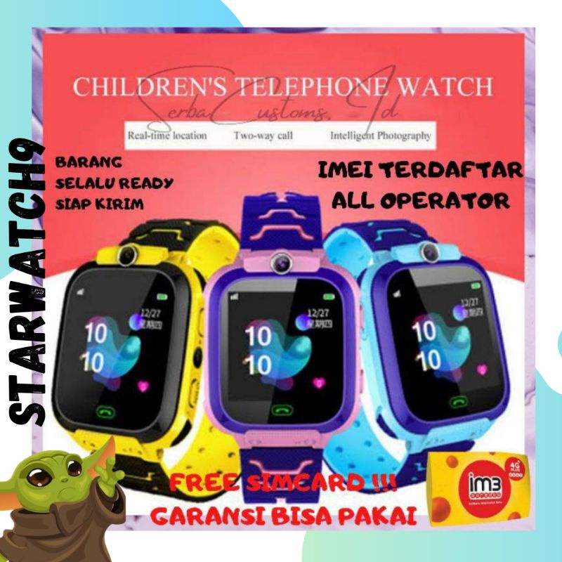 Jam Tangan Imo W16 Lumin Smartwatch Anak Gps Tracker Bisa Teleponan Voice Note-Z5 WATER IMEI