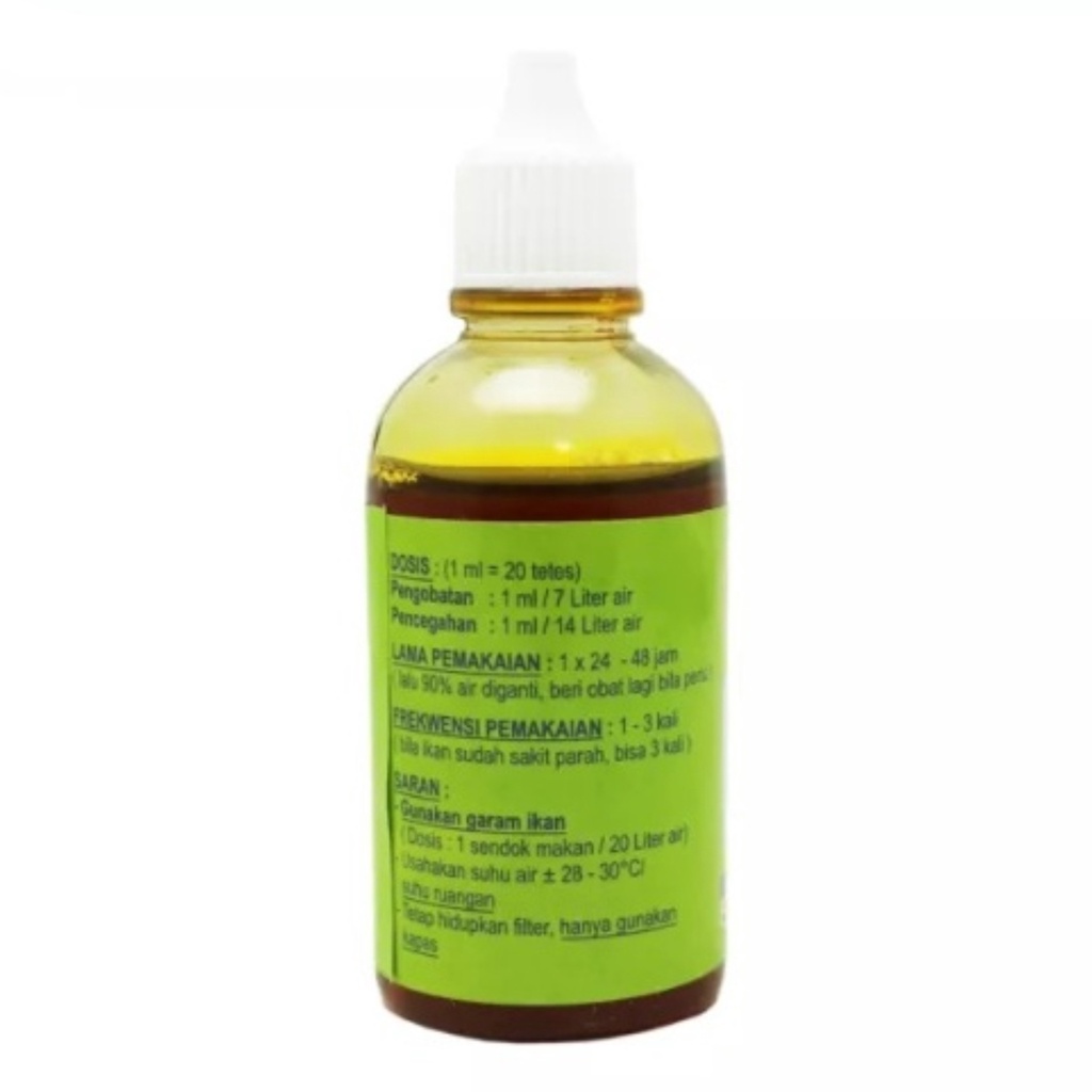 All Stop 75 ml Obat Ikan Hias Anti Bakteri Busuk Kulit Jamur AllStop
