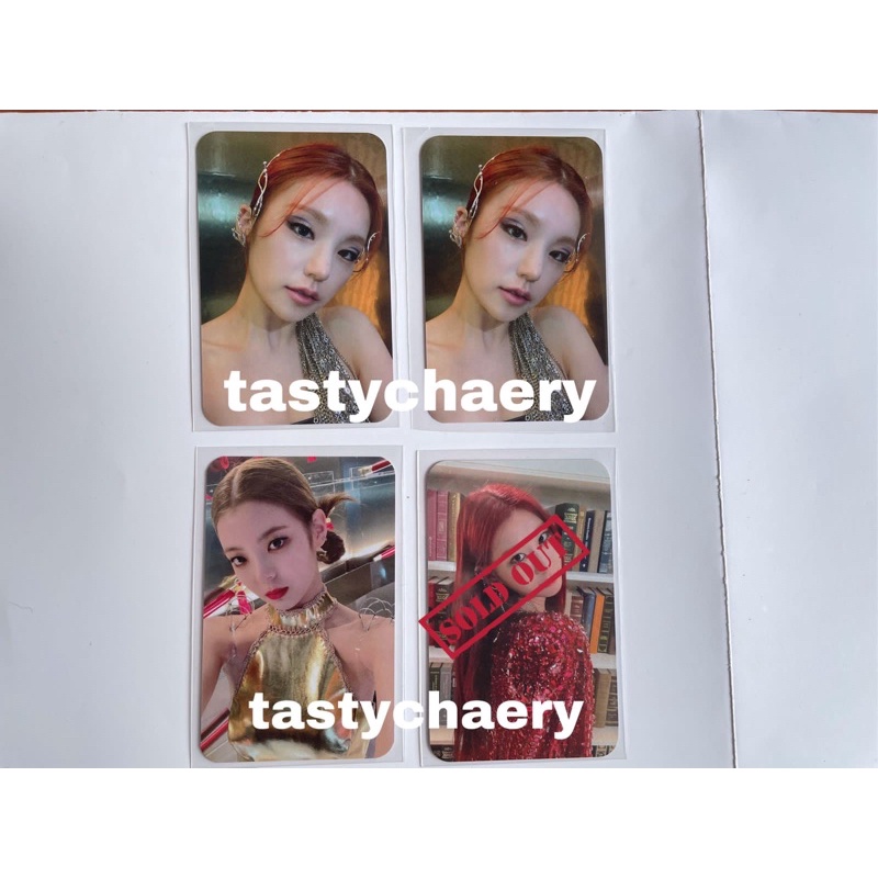 Photocard itzy Yeji Lia benefit mecima guesswho