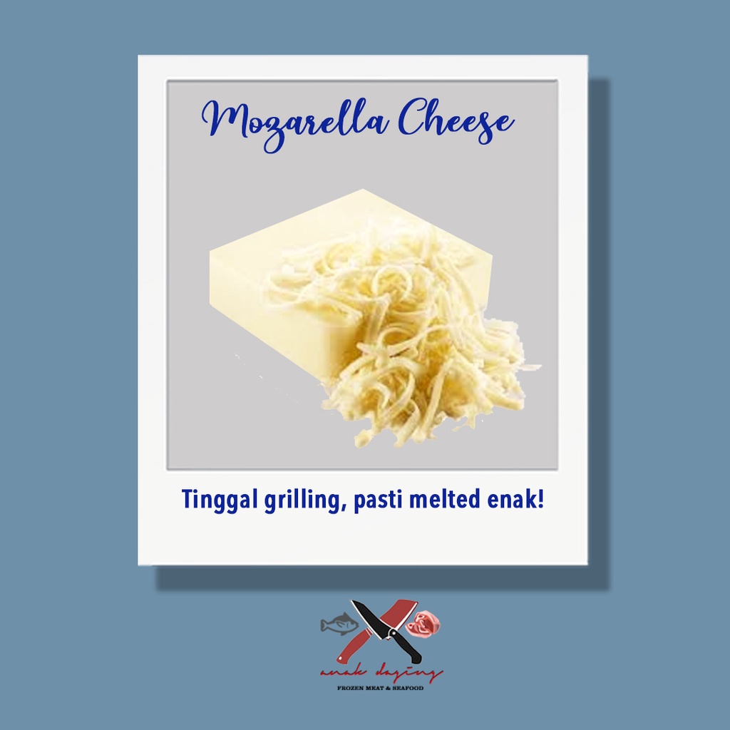

Mozzarella Cheese - keju mozzarella / keju melted / keju enak
